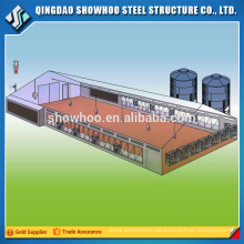 Showhoo Niedrige Preis-Qualitäts-automatische Stahlstruktur-Schuppen-Geflügel-Bauernhof-Haus-Entwurfs-Zeichnung